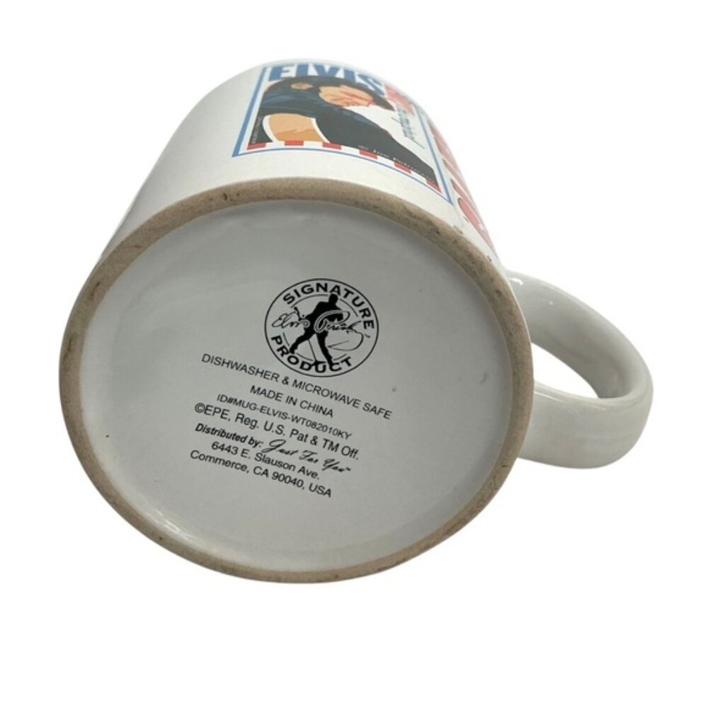 Vintage Elvis Presley Mug with Signature 12 oz Coffee Tea White 2010 Collectible - Picture 10 of 16